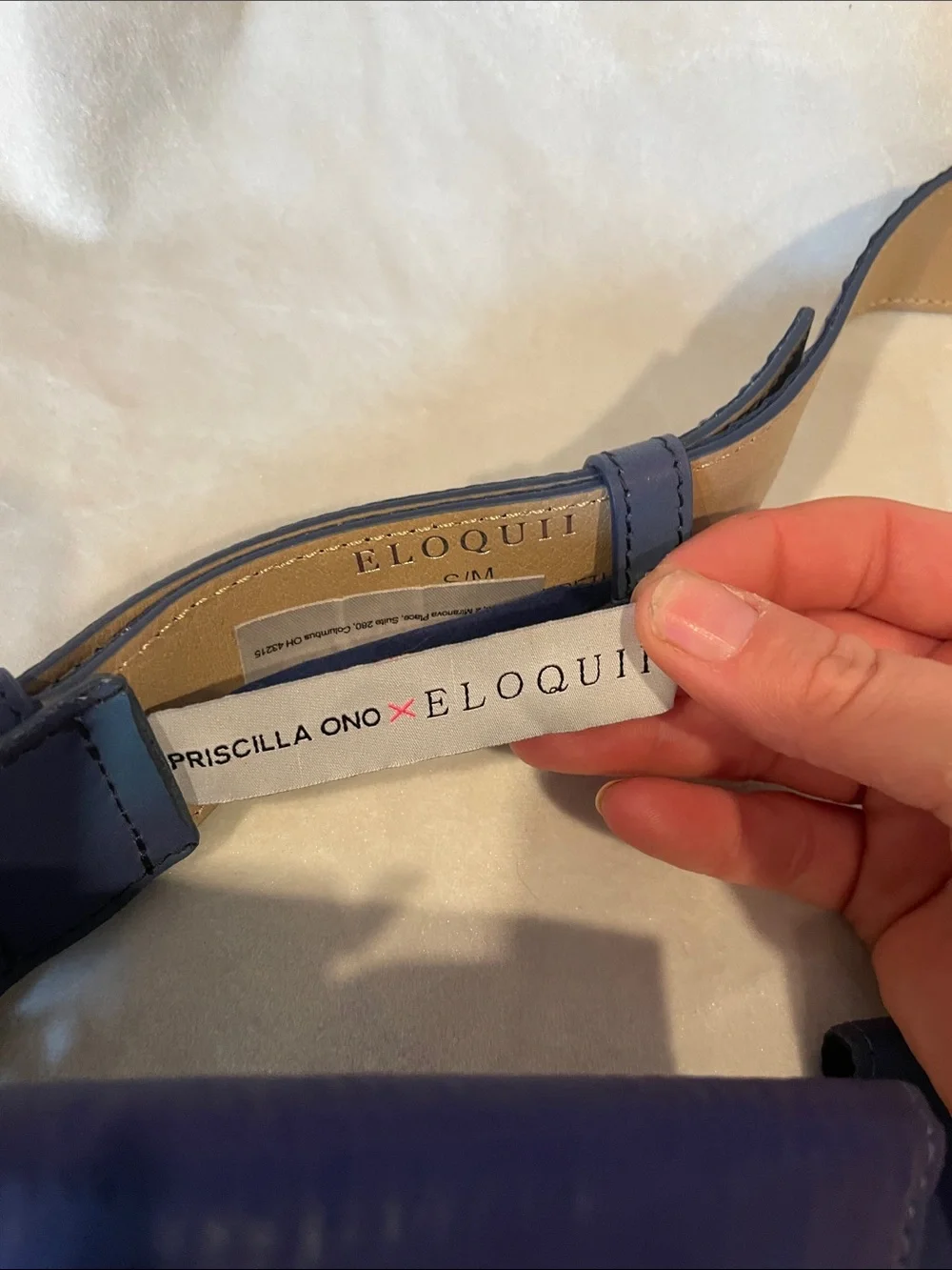 NWT Eloquii X Priscilla Ono Blue Belt W/ Utility Pouches